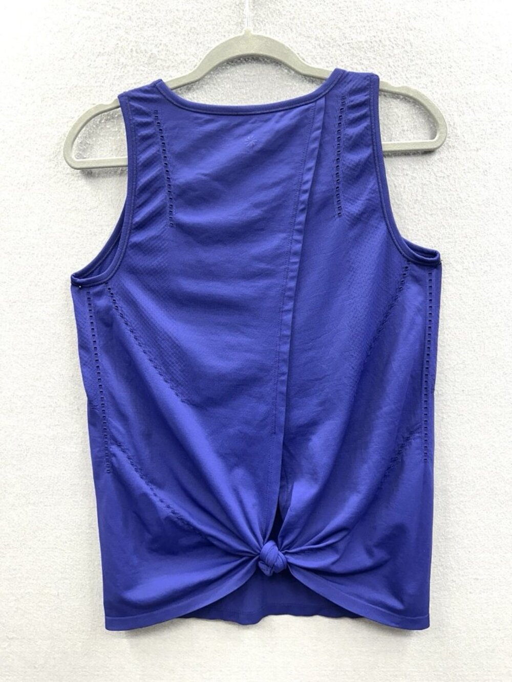 Athleta Essence Twist Tank Top Periwinkle Blue Heather Small Yoga Gym Workout